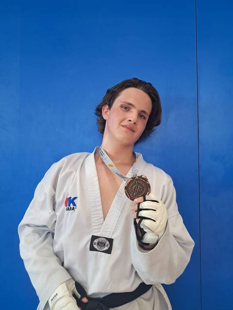 MEDALLA BRONCE PARA TKD VIDRERES_CAMPEONATO PROMOCION JUNIOR_05.07.26